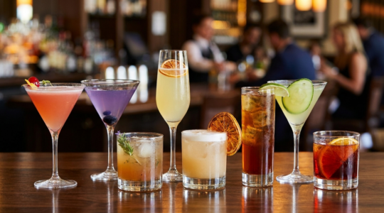 Vin désalcoolisé et une boisson sans alcool aromatisée